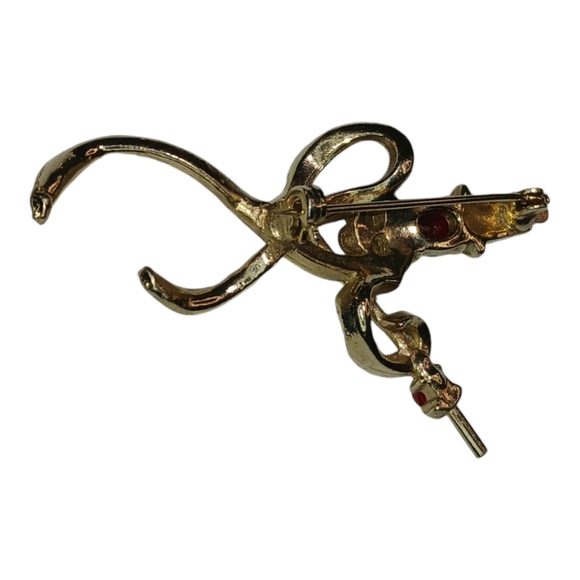 Rare Vintage Marching Band Drum Major Dancing Duet Brooch Pin - Picture 7 of 11